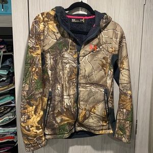 Under armour Realtree camo fleece zip up